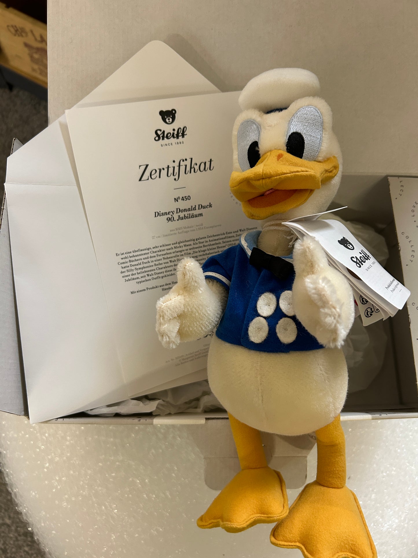Donald Duck steiff limited edition