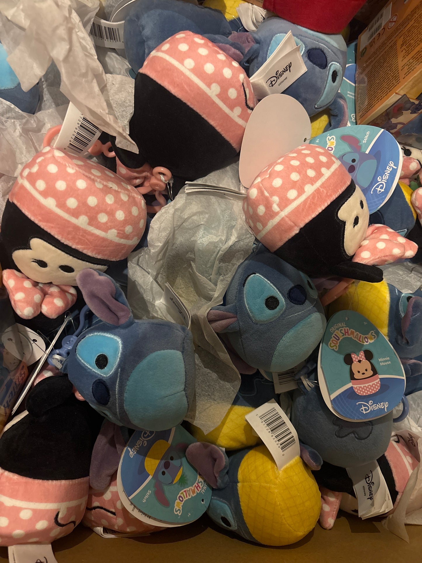 10 x Mixed Squishmallow Clip On Plush
