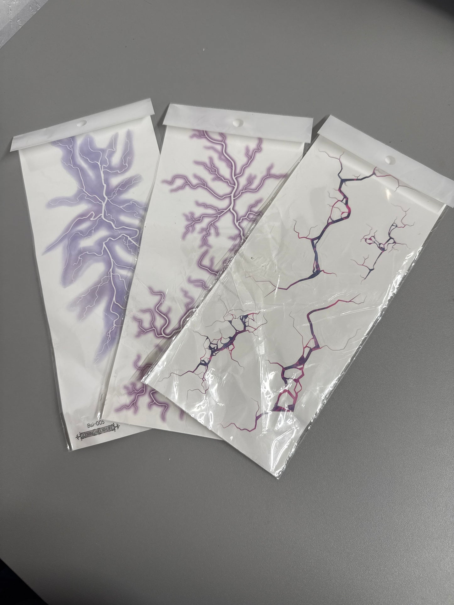 Pack of 3 - Luminous Pink/Purple Tattoos