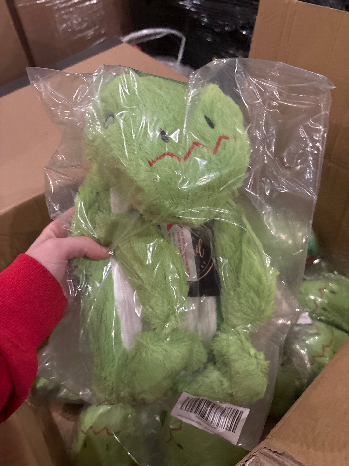 Dinosaur hot water bottle