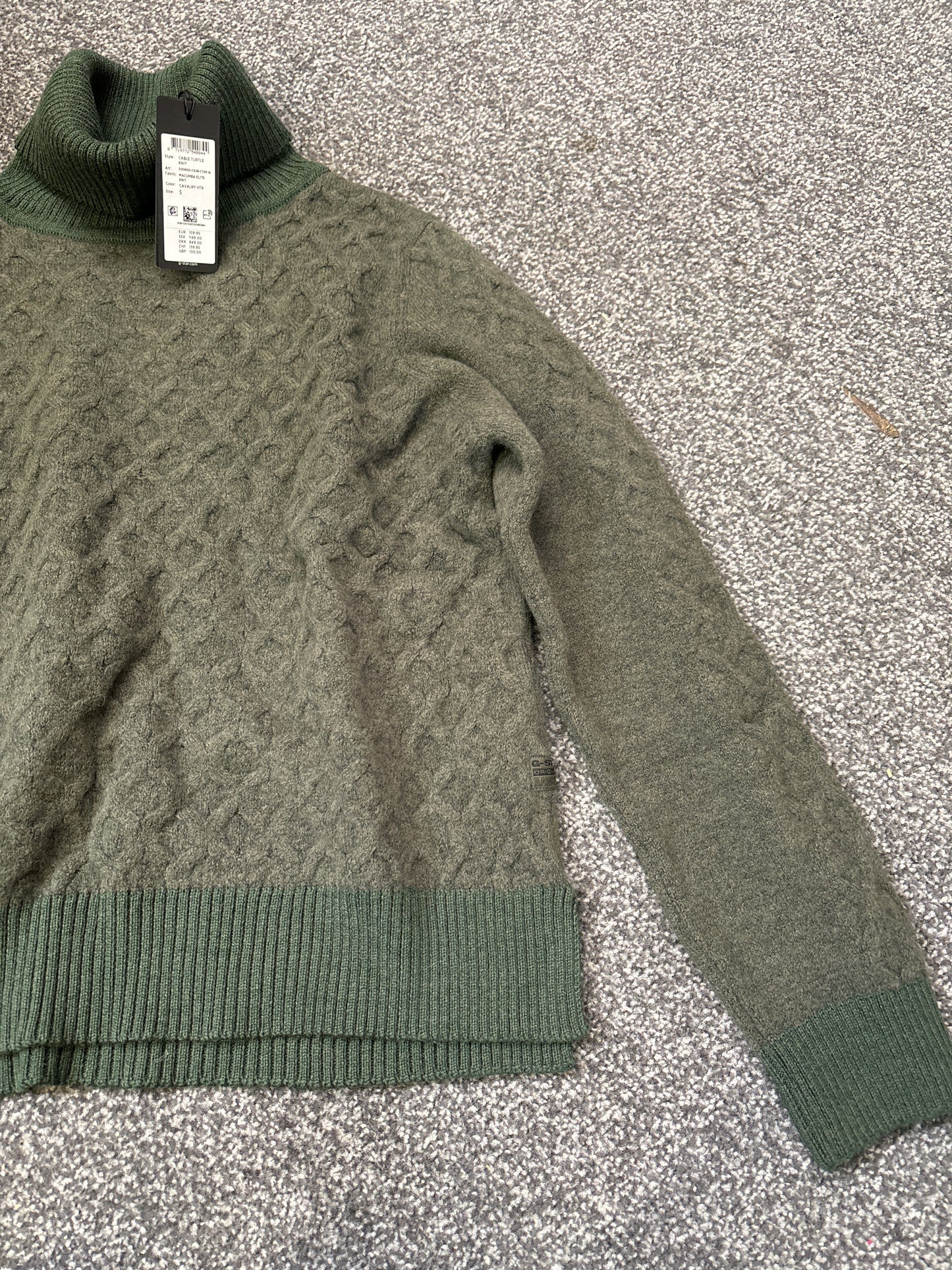 G-Star Cable Knit Jumper (Small)