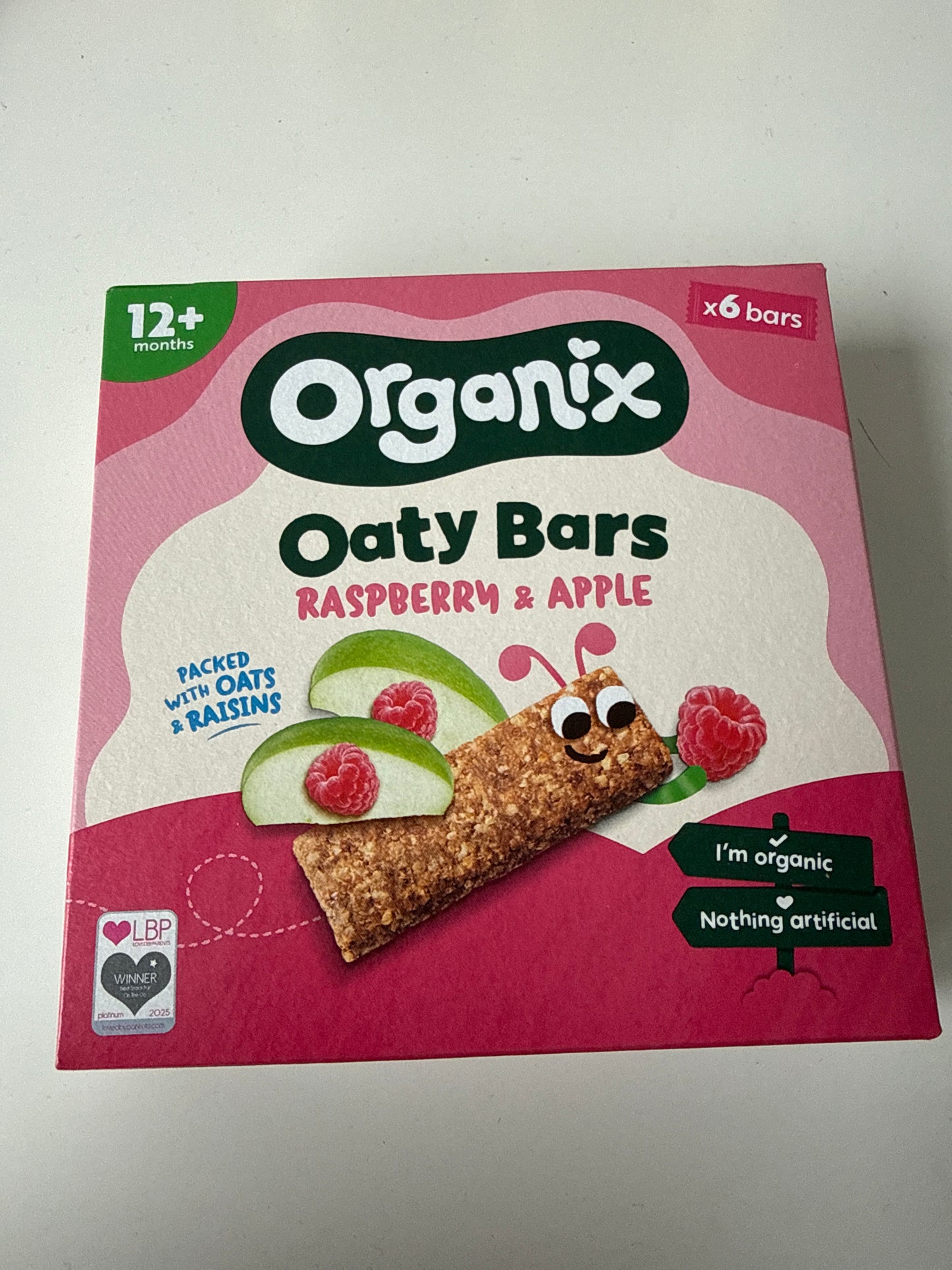 Organix - Raspberry & Apple Oaty Bars