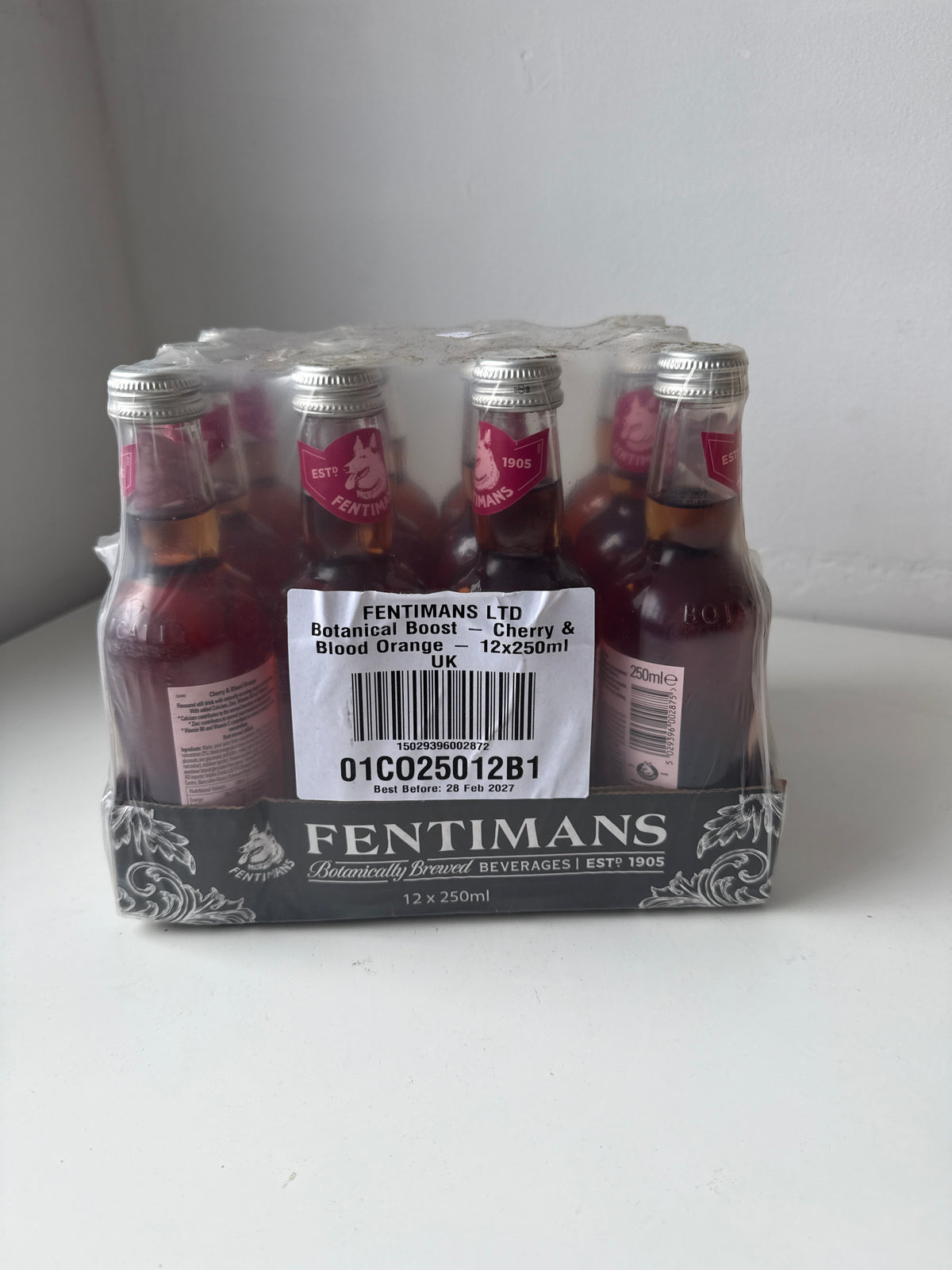 Fentimans botanical boost cherry & blood orange (12x250ml)