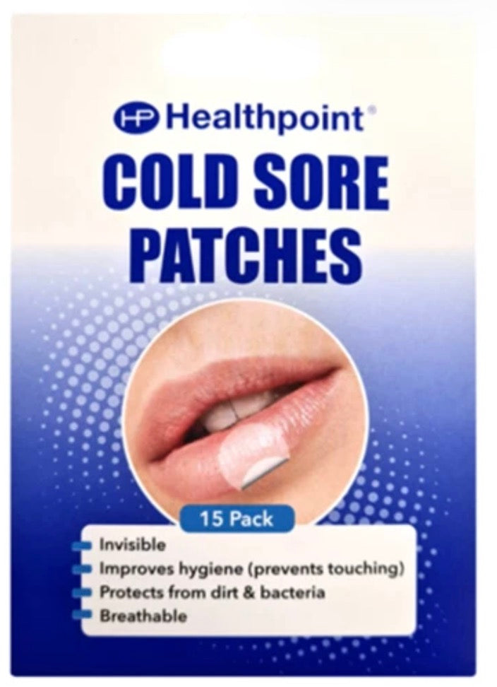 Healthpoint Cold Sore Patch Healing Invisible Treatment Breathable - 15 Patches
