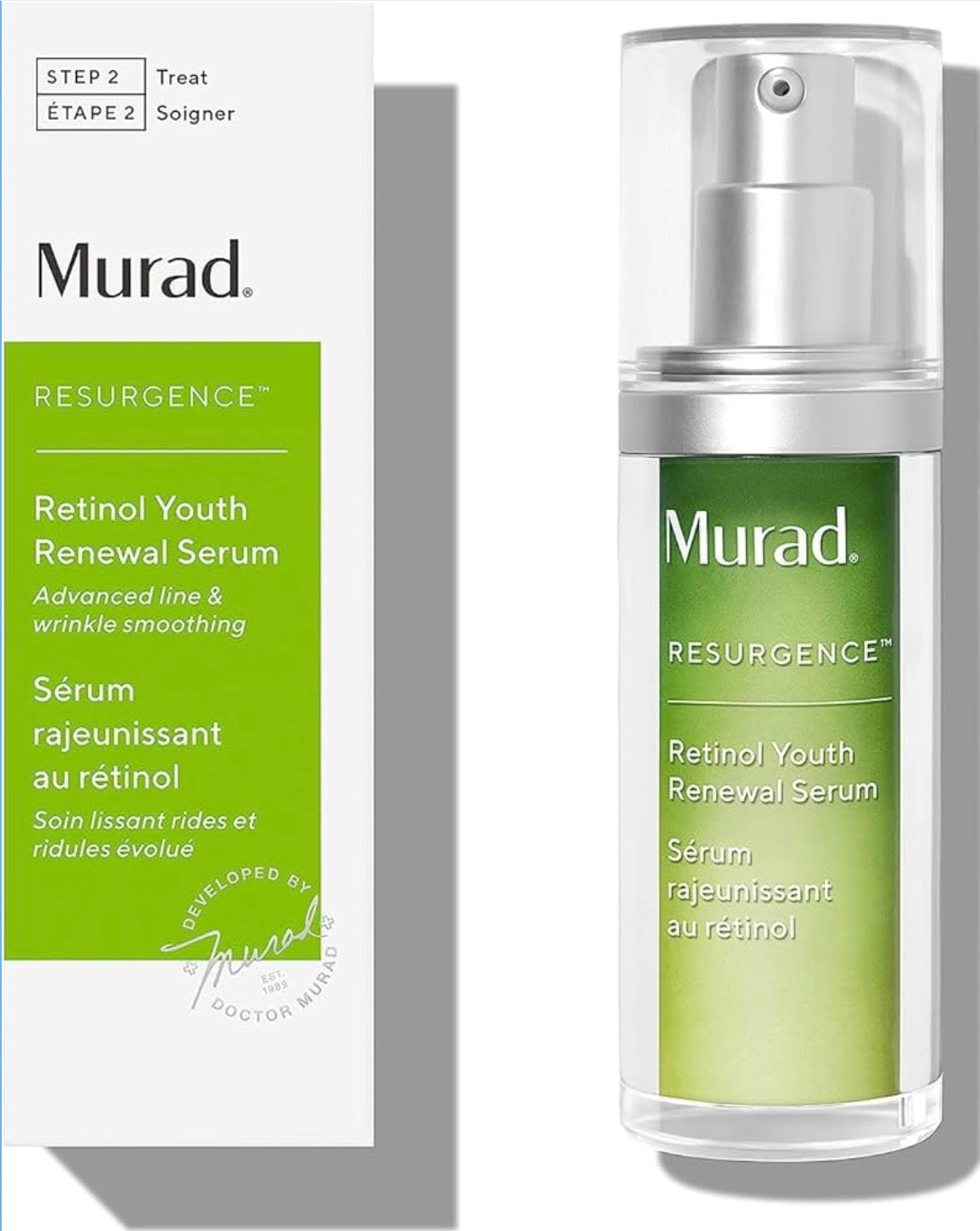 Murad Retinol Youth Renewal Serum – Anti-Ageing Retinol Serum for Fine Lines & Wrinkles, Firms, Smooths & Improves Skin Texture, Fast-Acting Tri-Active Retinol, Hyaluronic Acid for Hydration 15ml