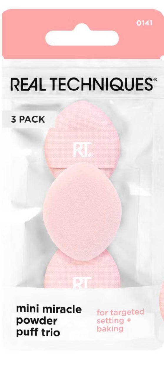 Real Techniques mini miracle powder puff trio