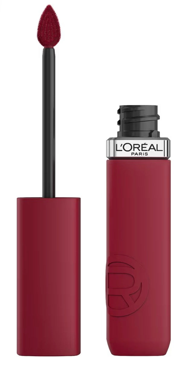 L'Oréal Paris Liquid Lipstick, Intense Colour, Longwear Matte Formula with Hyaluronic Acid, Transfer- and Smudge-Resistant, Infallible Matte Resistance, Shade: 500 Wine Not