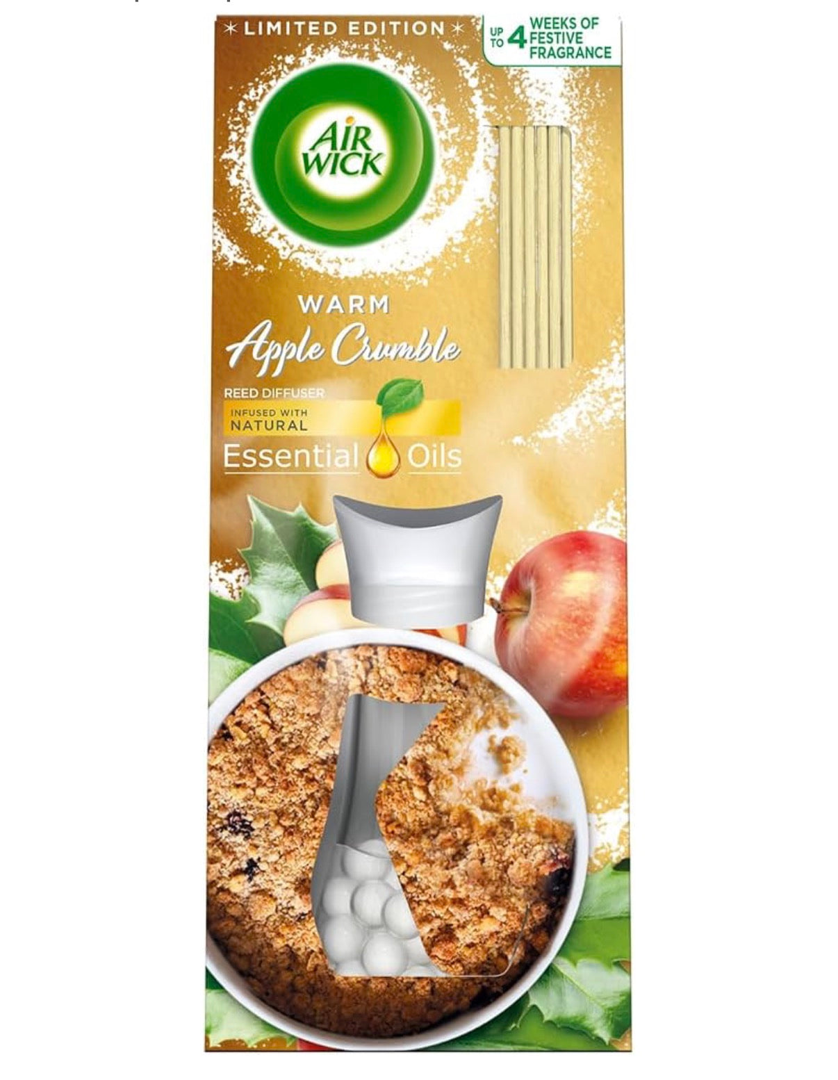 Airwick Reed Diffuser - Warm Apple Crumble - 25ml