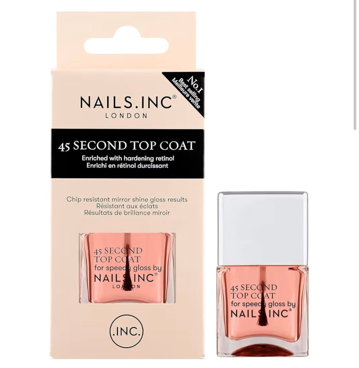 Nails. INC 45 Second Top Coat