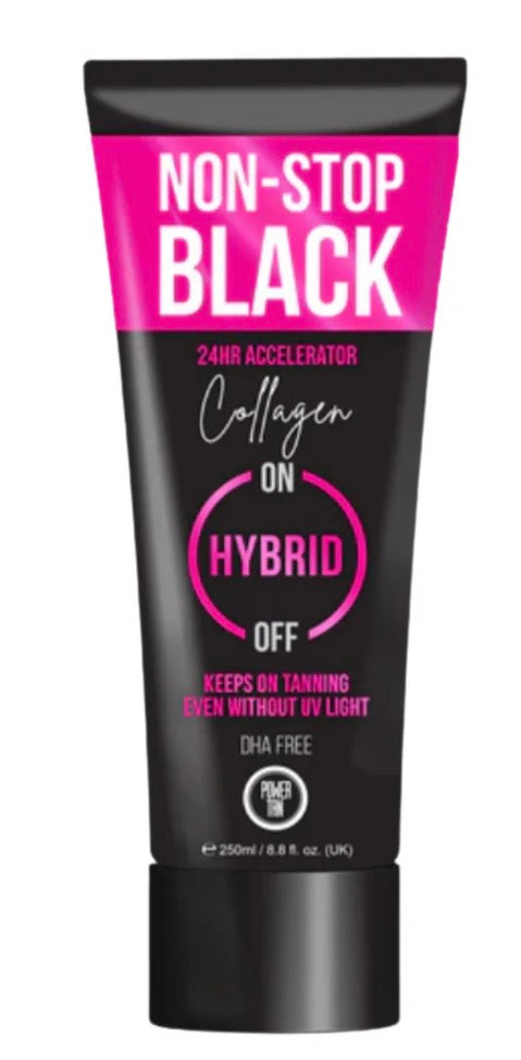 Power Tan Non-Stop Black Collagen - DHA-Free Hybrid Accelerator - 250ml