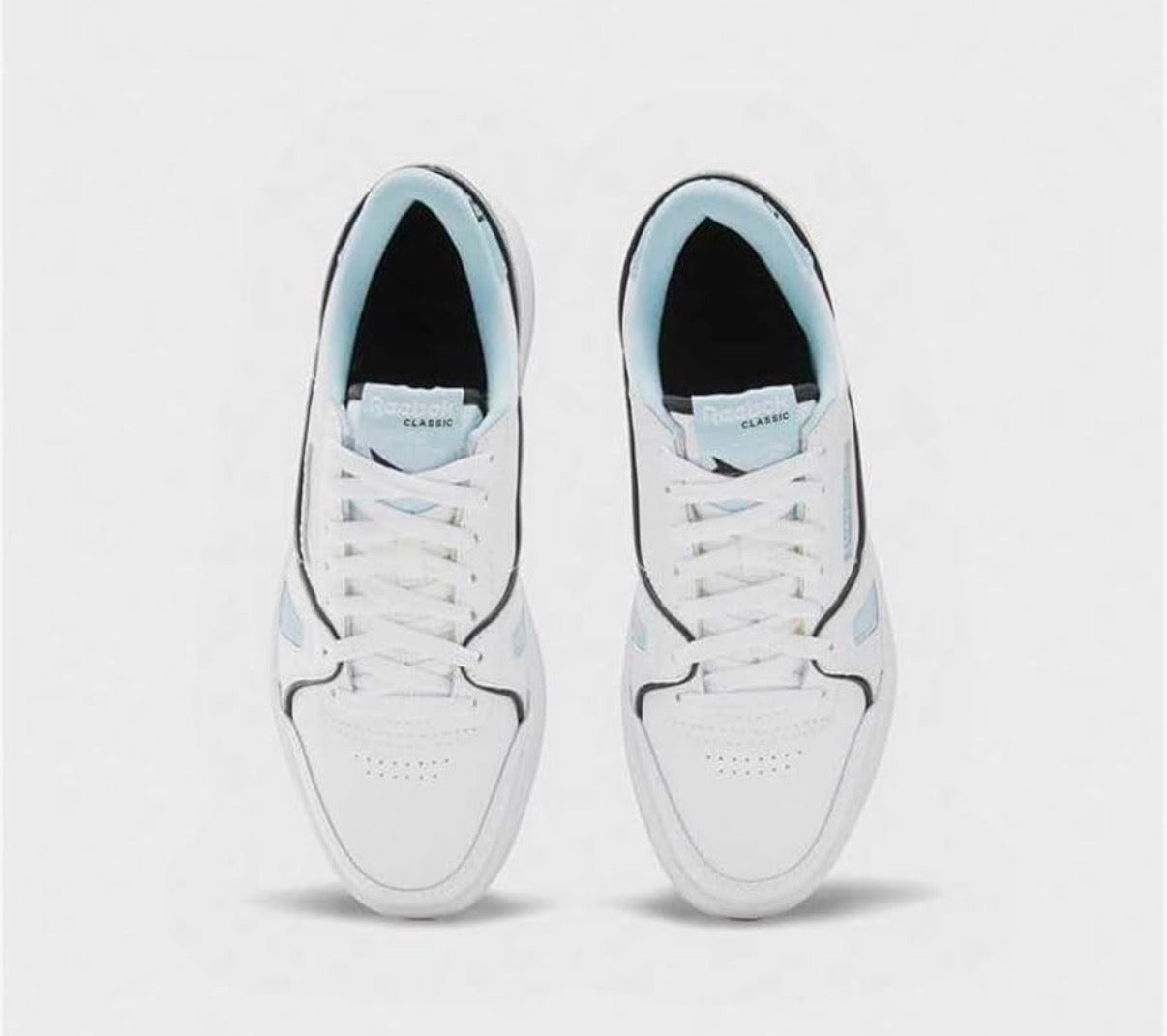Reebok Unisex's Lt Court Sneaker - White/Blue/Black - Size: UK 4.5