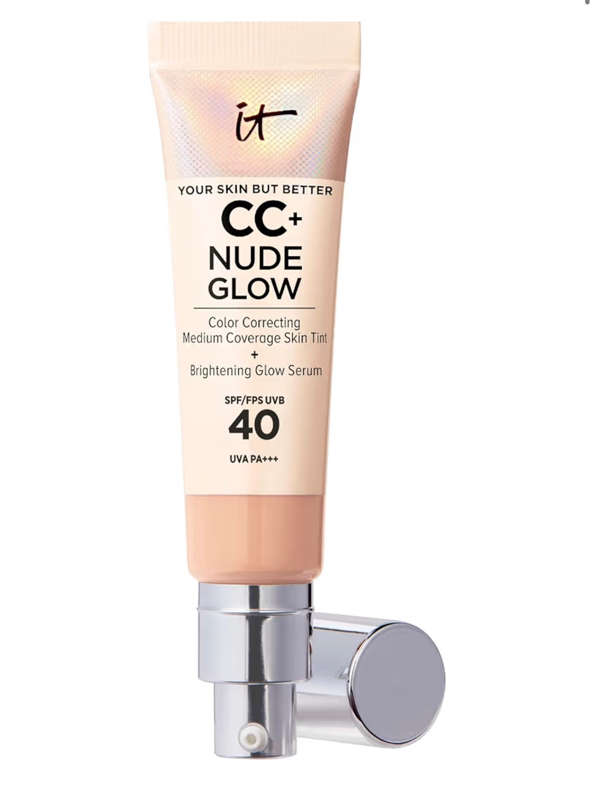 iT Cosmetics Your Skin But Better CC+ Cream Nude Glow, SPF 40 - Shade: Medium