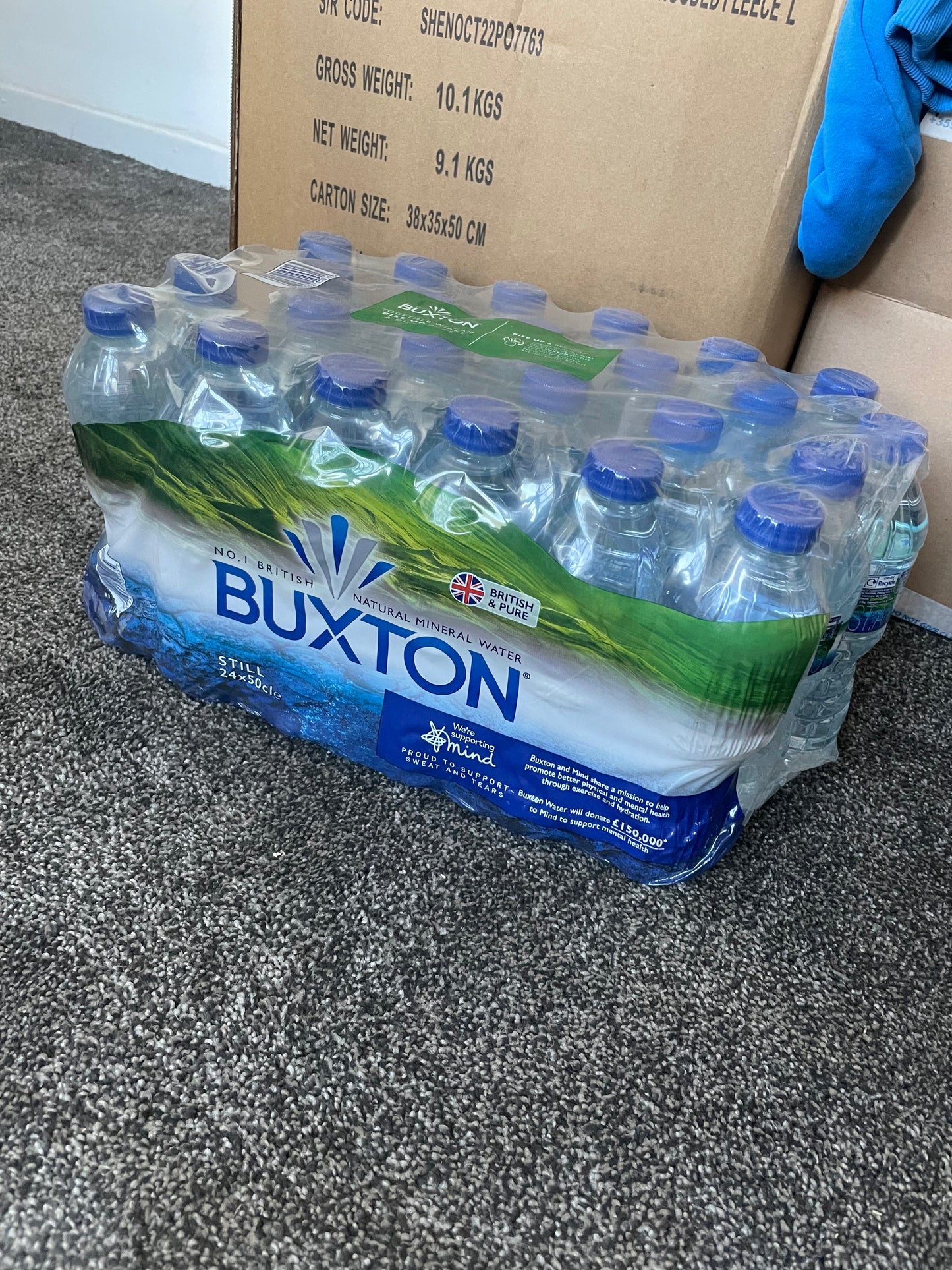Buxton - 24 x 50cl water bottles **COLLECTION ONLY**