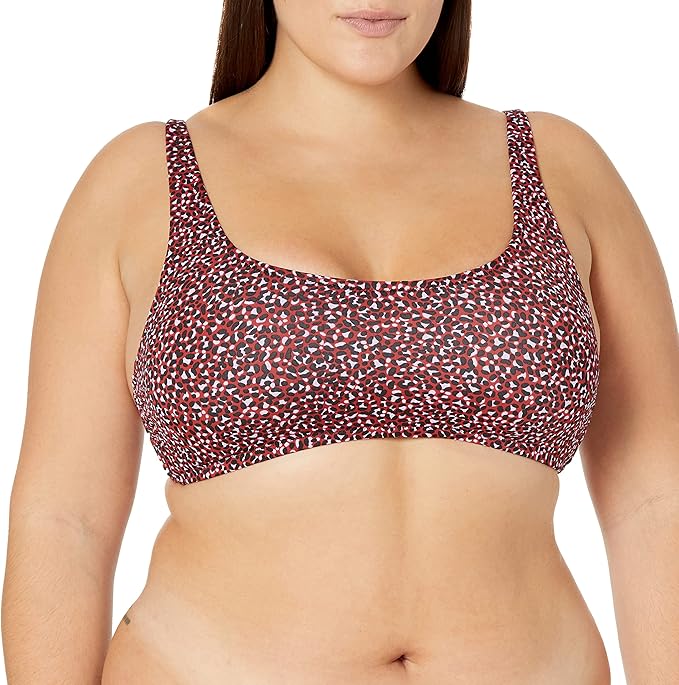Amazon Essentials Women's Scoop Neck Swim Crop Top - SIZE 10