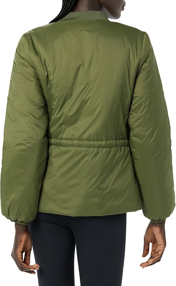 Amazon Essentials Women's Waist Padded Bomber Jacket - M