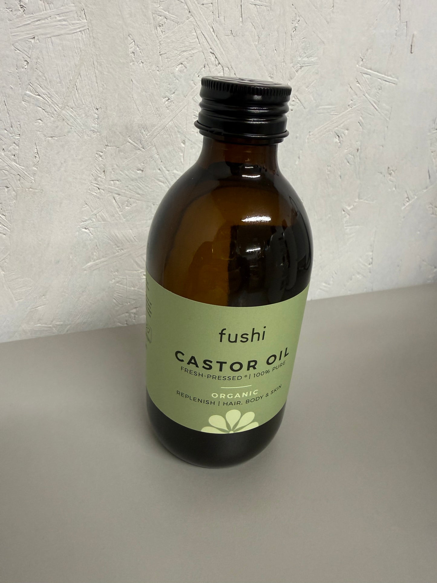 Fushi Organic Castor Oil 250ml Glass Bottle