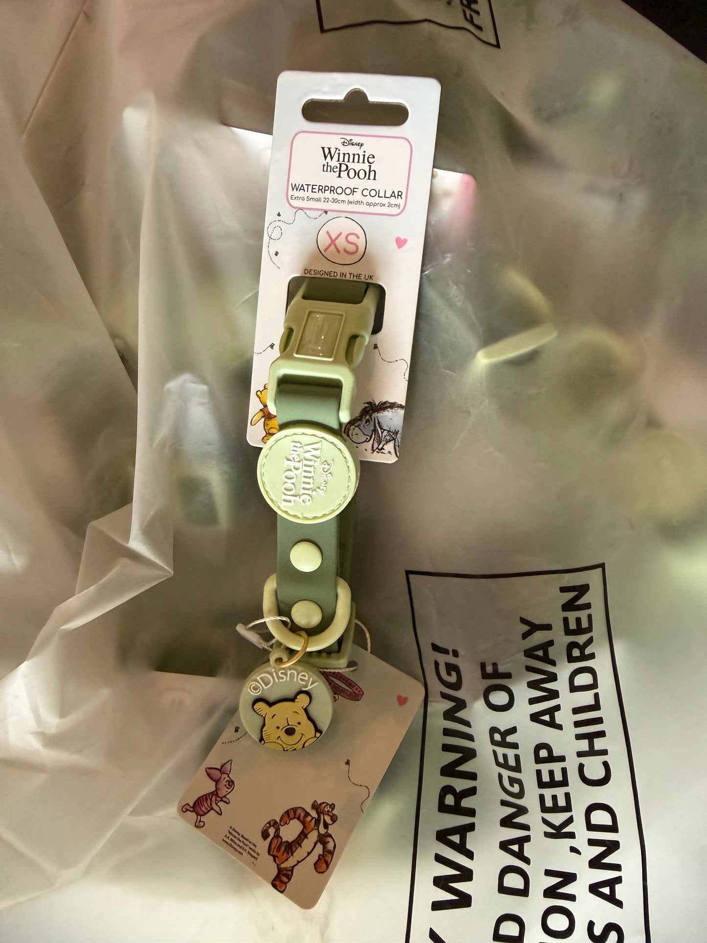 Disney - Winnie The Pooh Waterproof Collar - Size XS