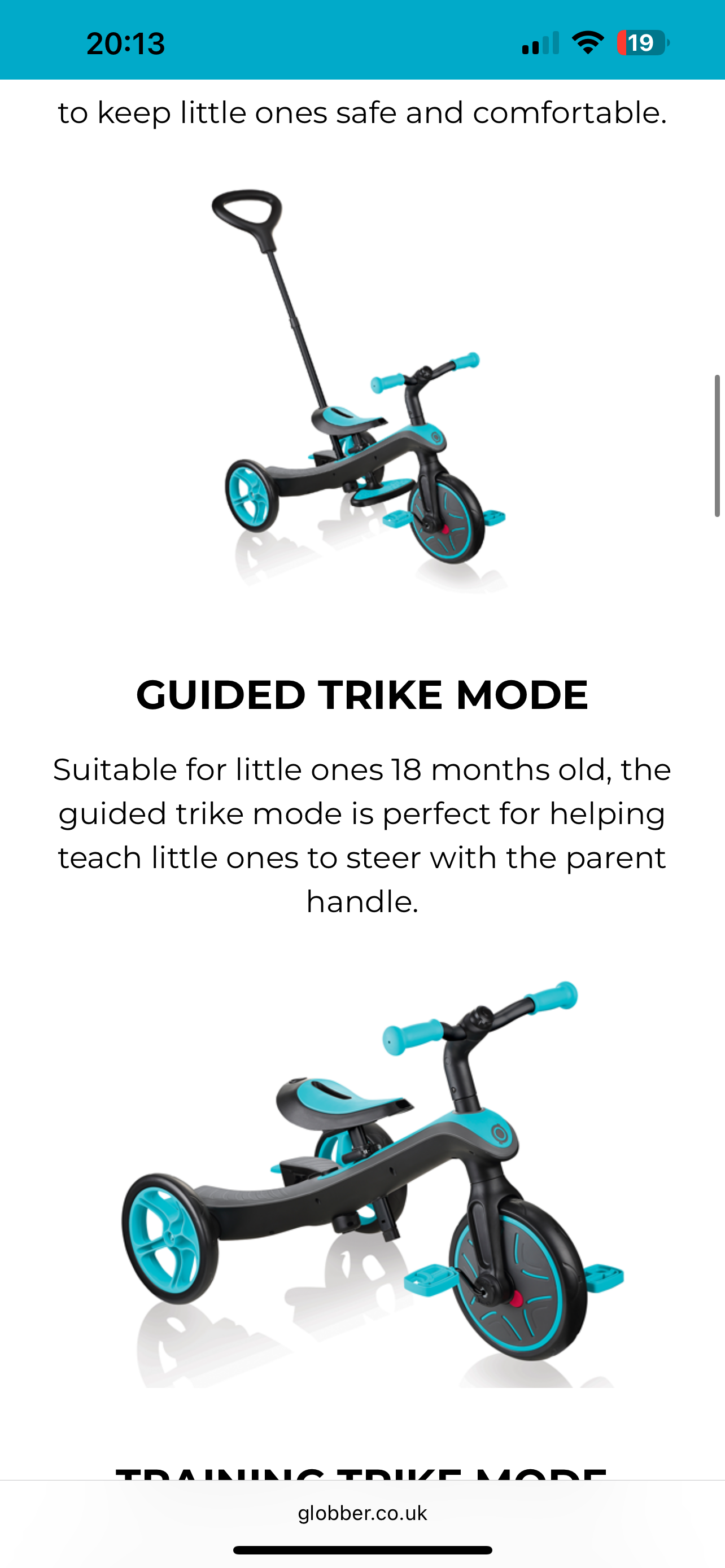 Globber 4 in 1 trike