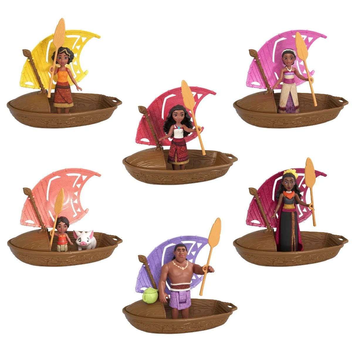 6 x Disney Store Moana Mystery Figure