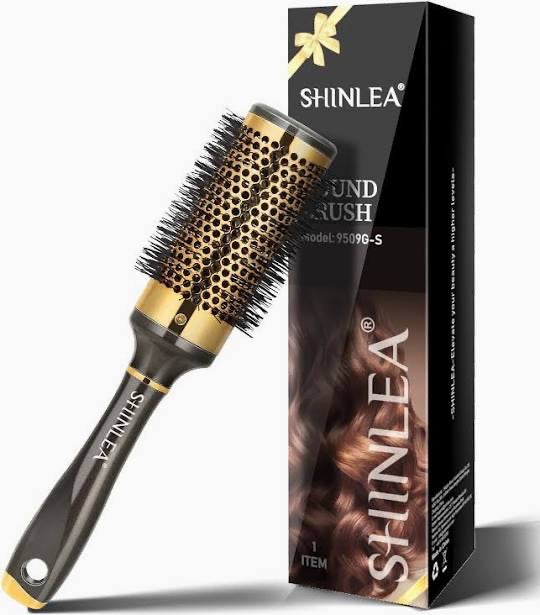 Hair Brush - SHINLEA Round Brush for Blow Drying Aluminium Curly Hair brush, Hairbrushes for women Professional Curling, Hair Drying, Styling, Straightening and Shine (43MM)