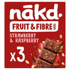 Nakd Strawberry & Rasp 3pk