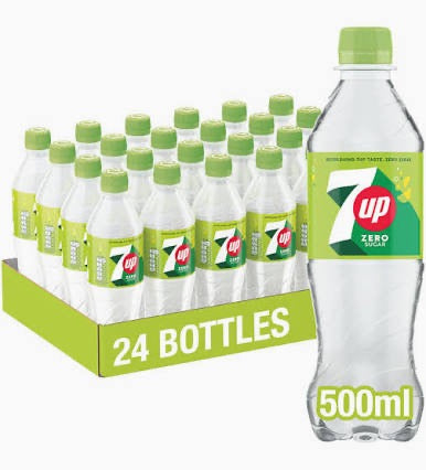 7up Zero 24 x 500ml Bottles