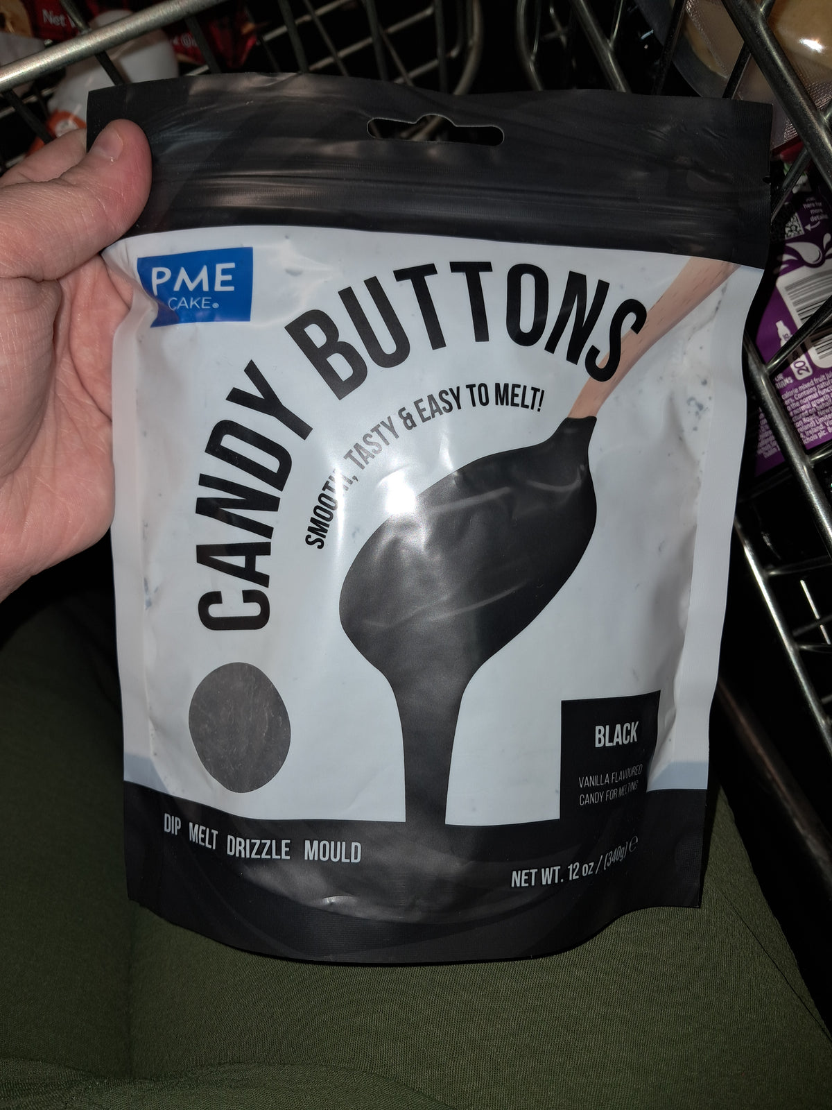 Candy buttons black