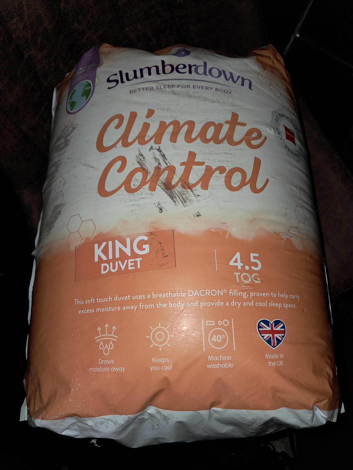 Slumberdown climate control king duvet 4.5 tog