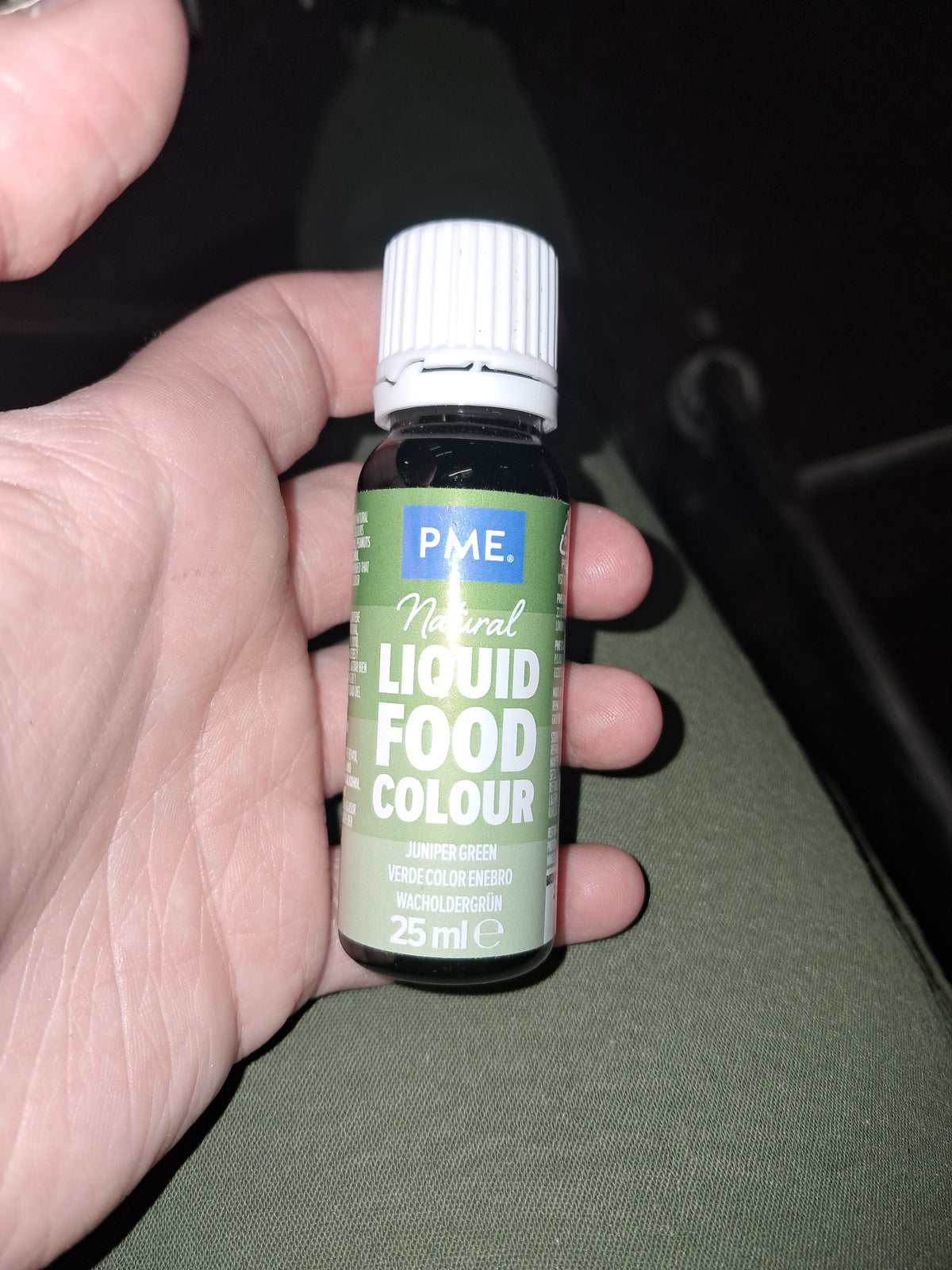 PME natural liquid food colour juniper green 25ml