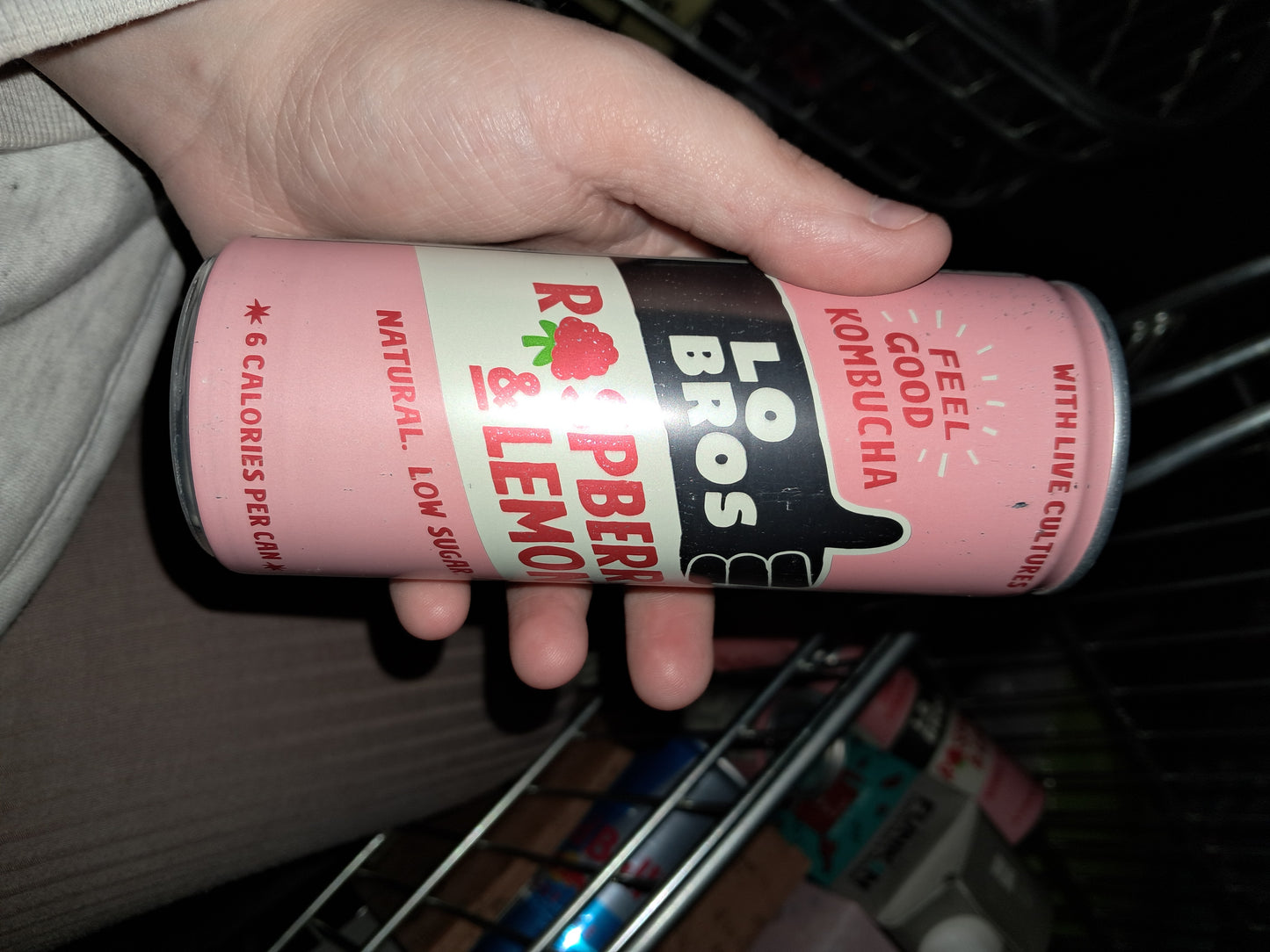 Lo bros raspberry & lemon kombucha