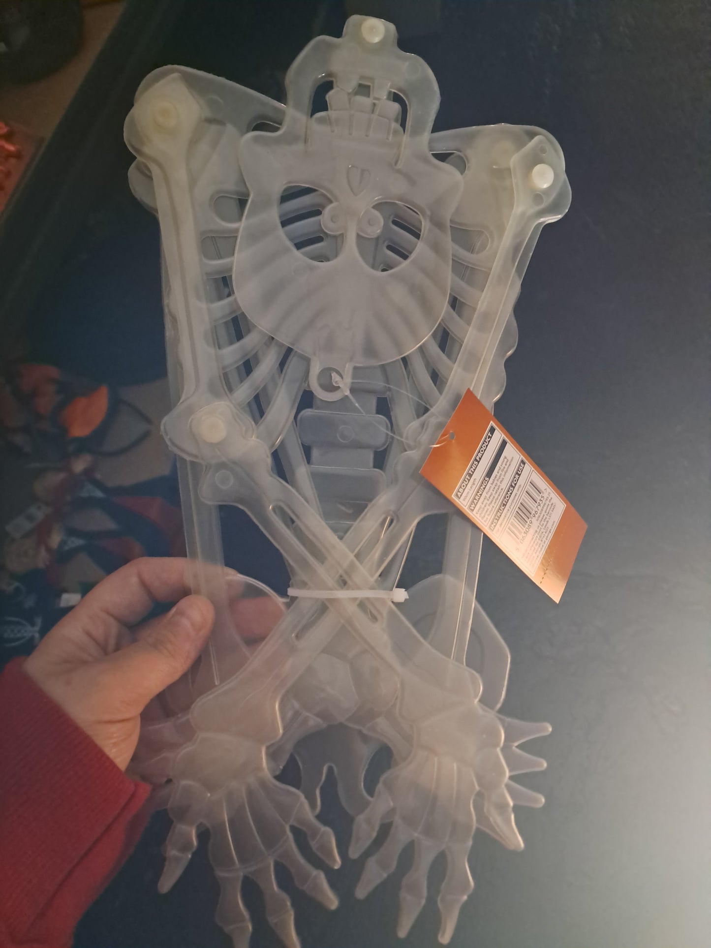 Halloween glowing skeleton