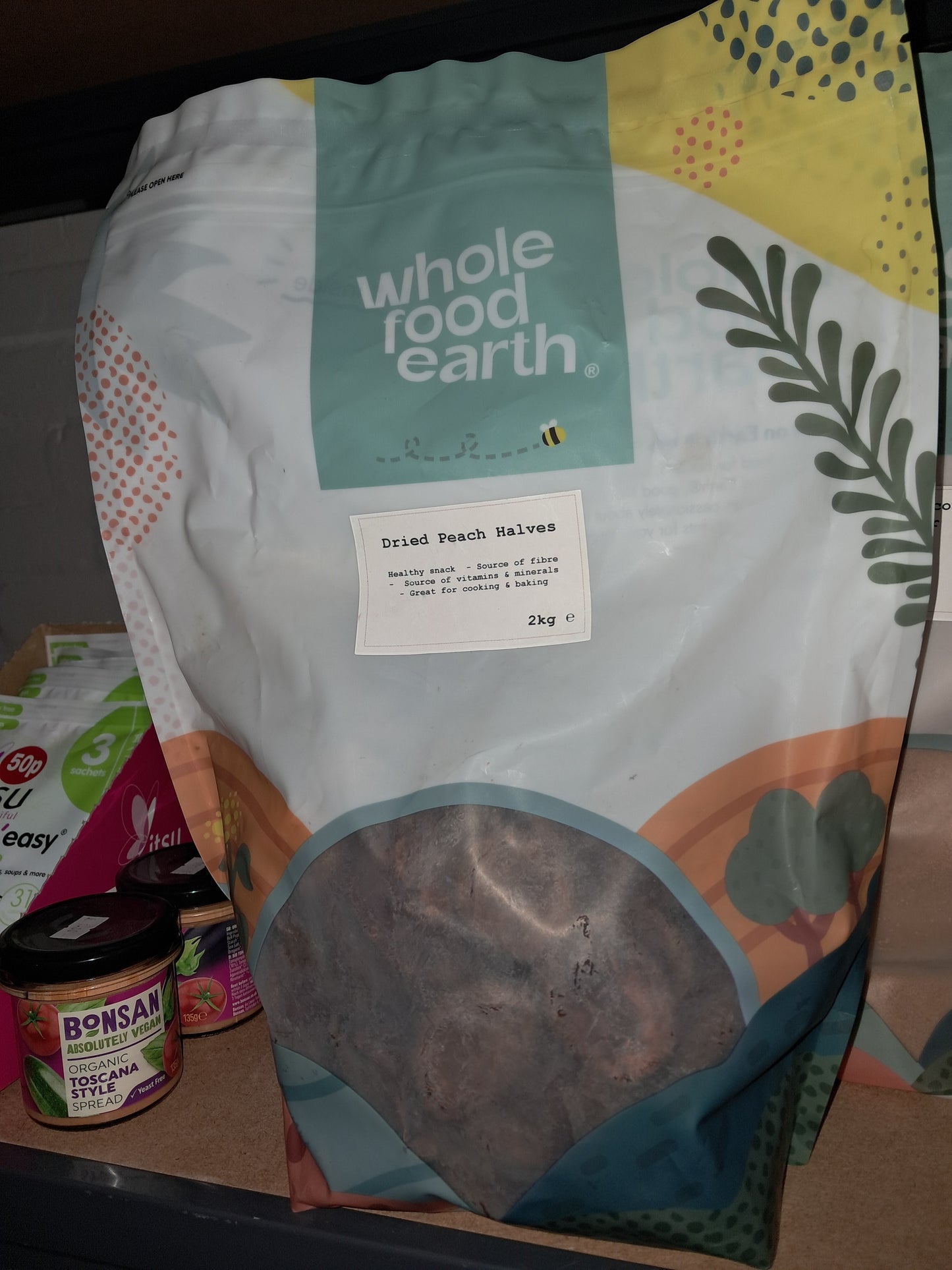 Dried peach halves