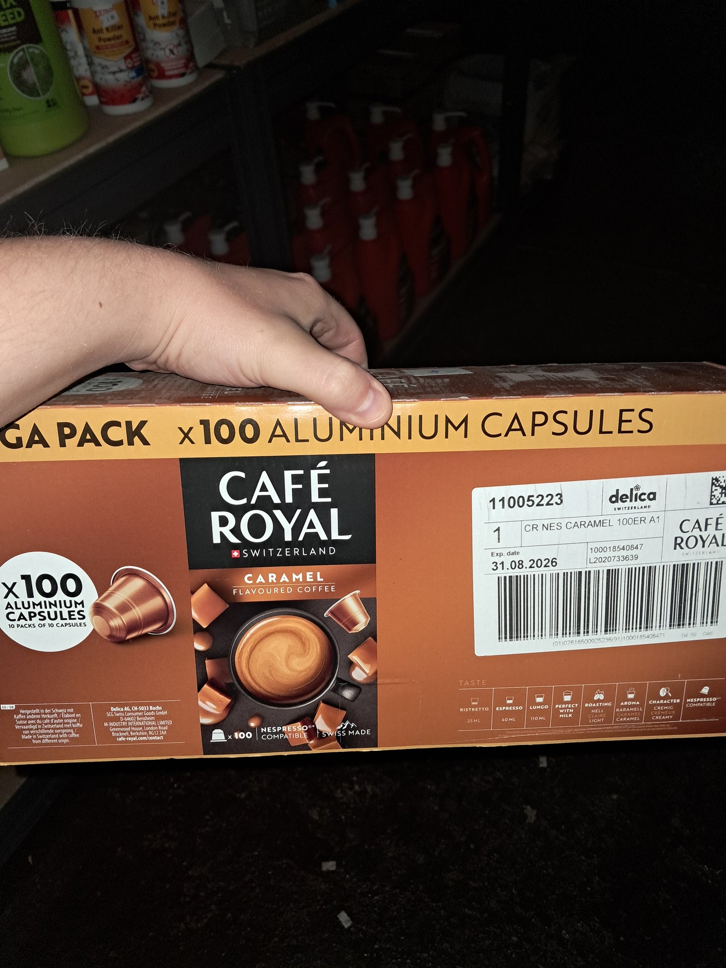 Giga pack caramel flavoured coffee