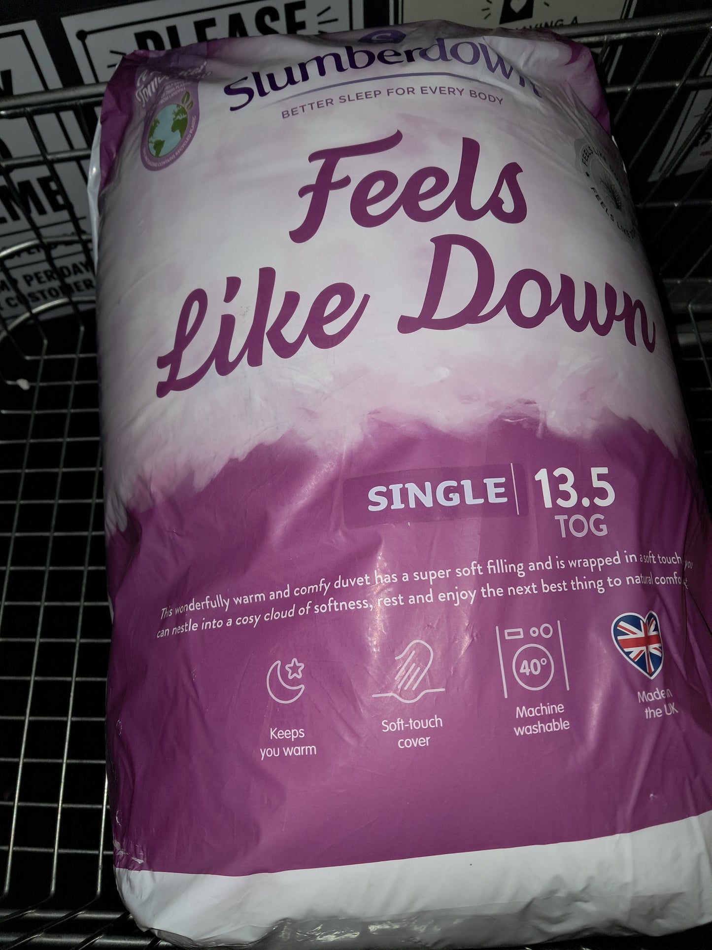 Slumberdown feels like down single 13.5tog