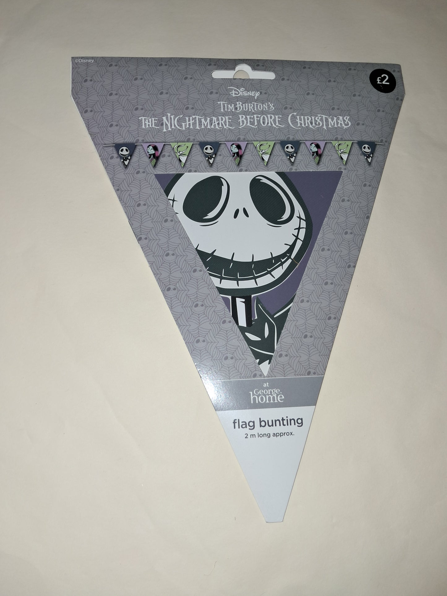 The nightmare before christmad flag bunting 2 m long
