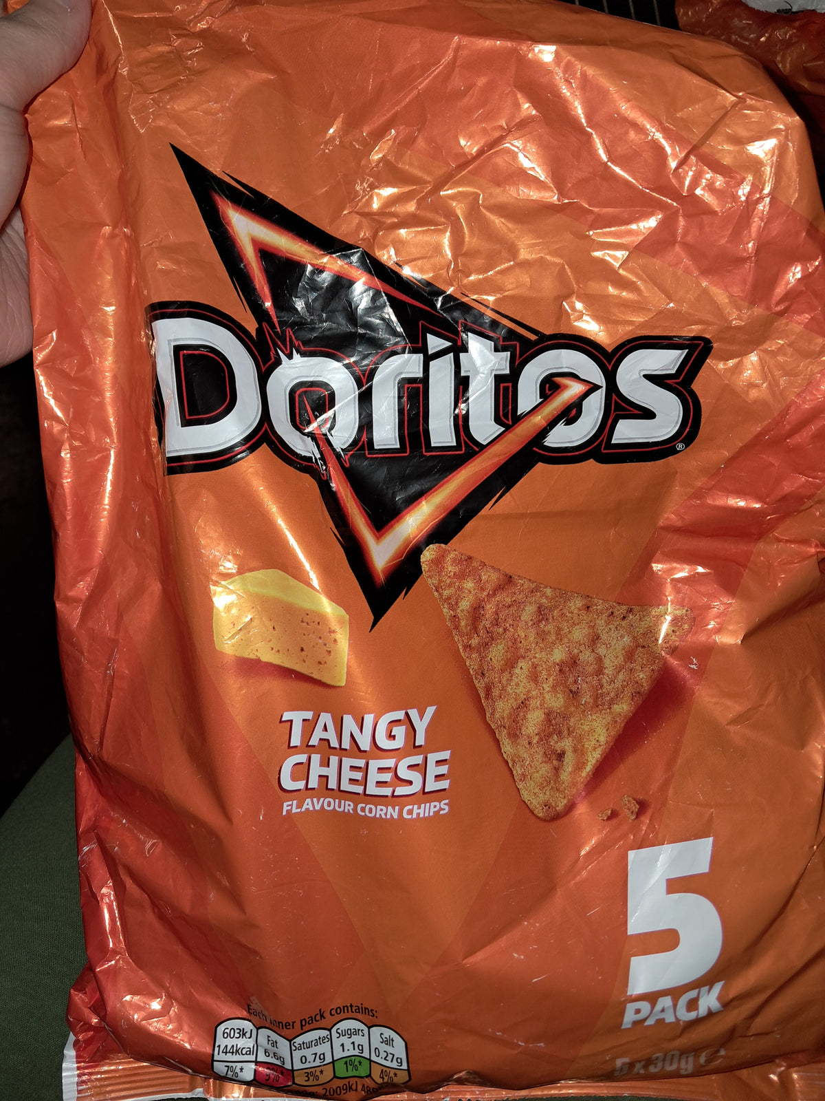 Doritos tangy cheese 5 pack