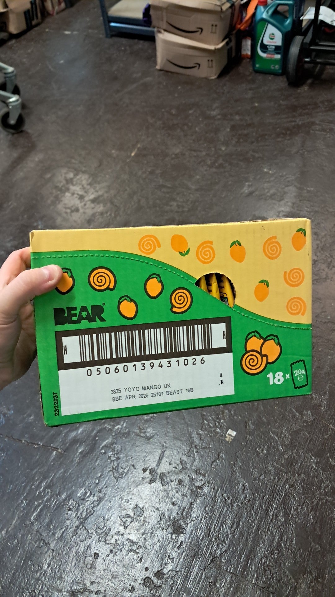 Real fruit bear yoyo 18 x 20g box