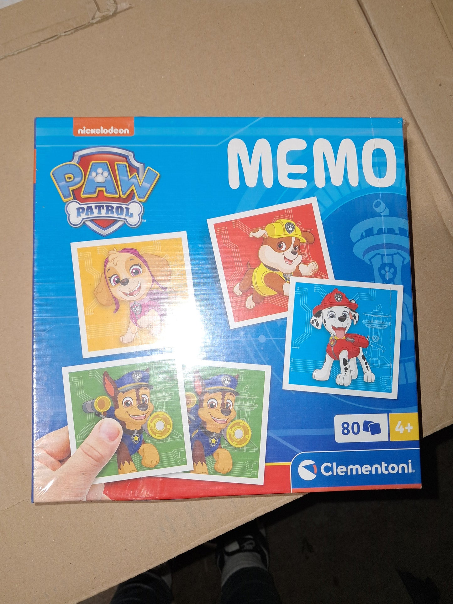 Paw Patrol Memo clementoni game