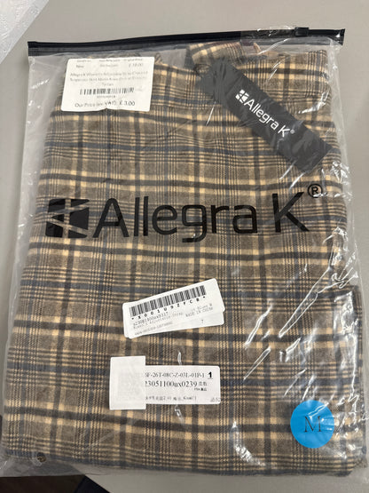 Allegra K Woman’s Adjustable Strap Checked Suspender Skirt Above Knee Overall Tartan Dress