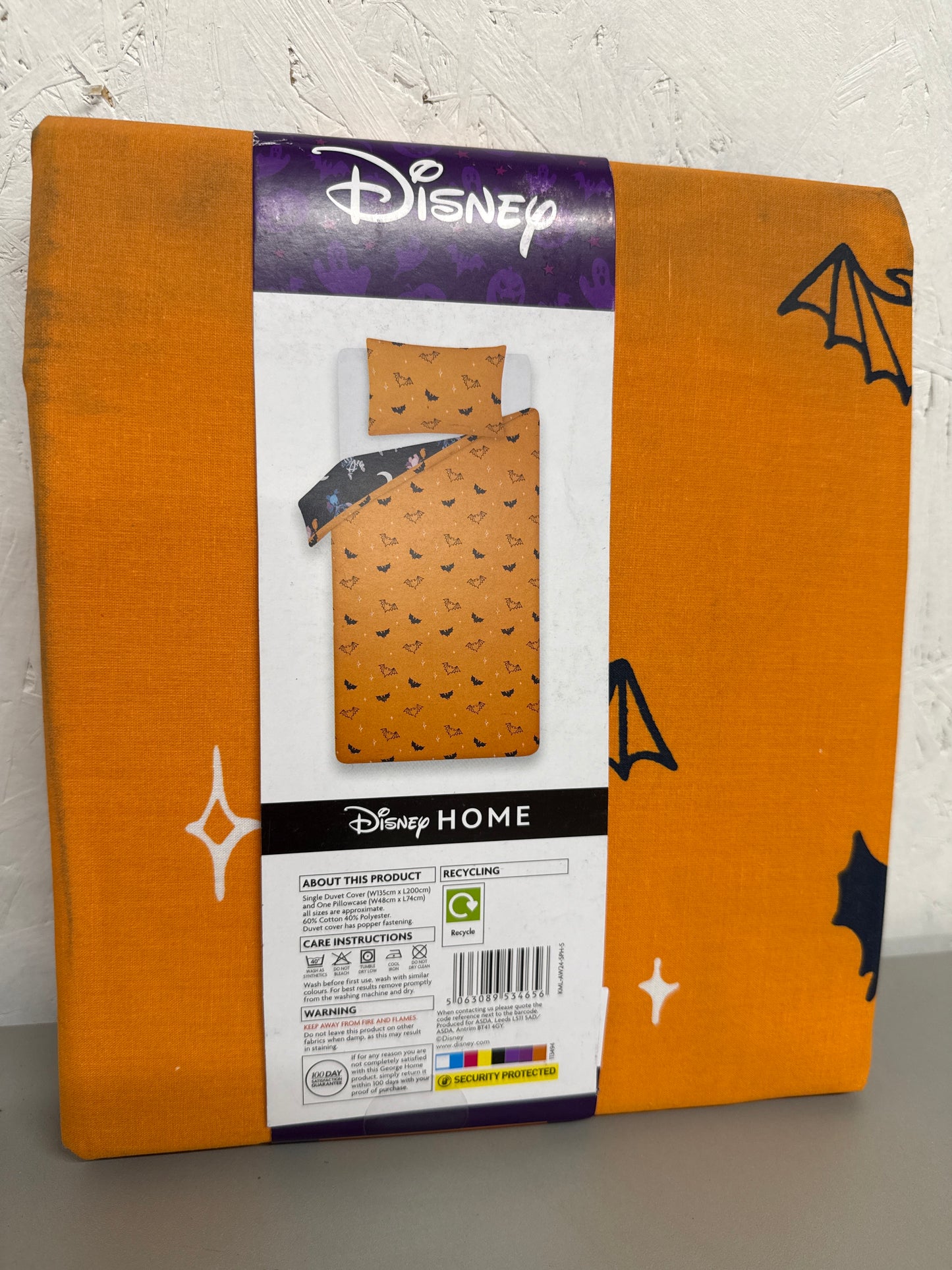 Disney at George Home - Halloween Stitch Duvet - Single