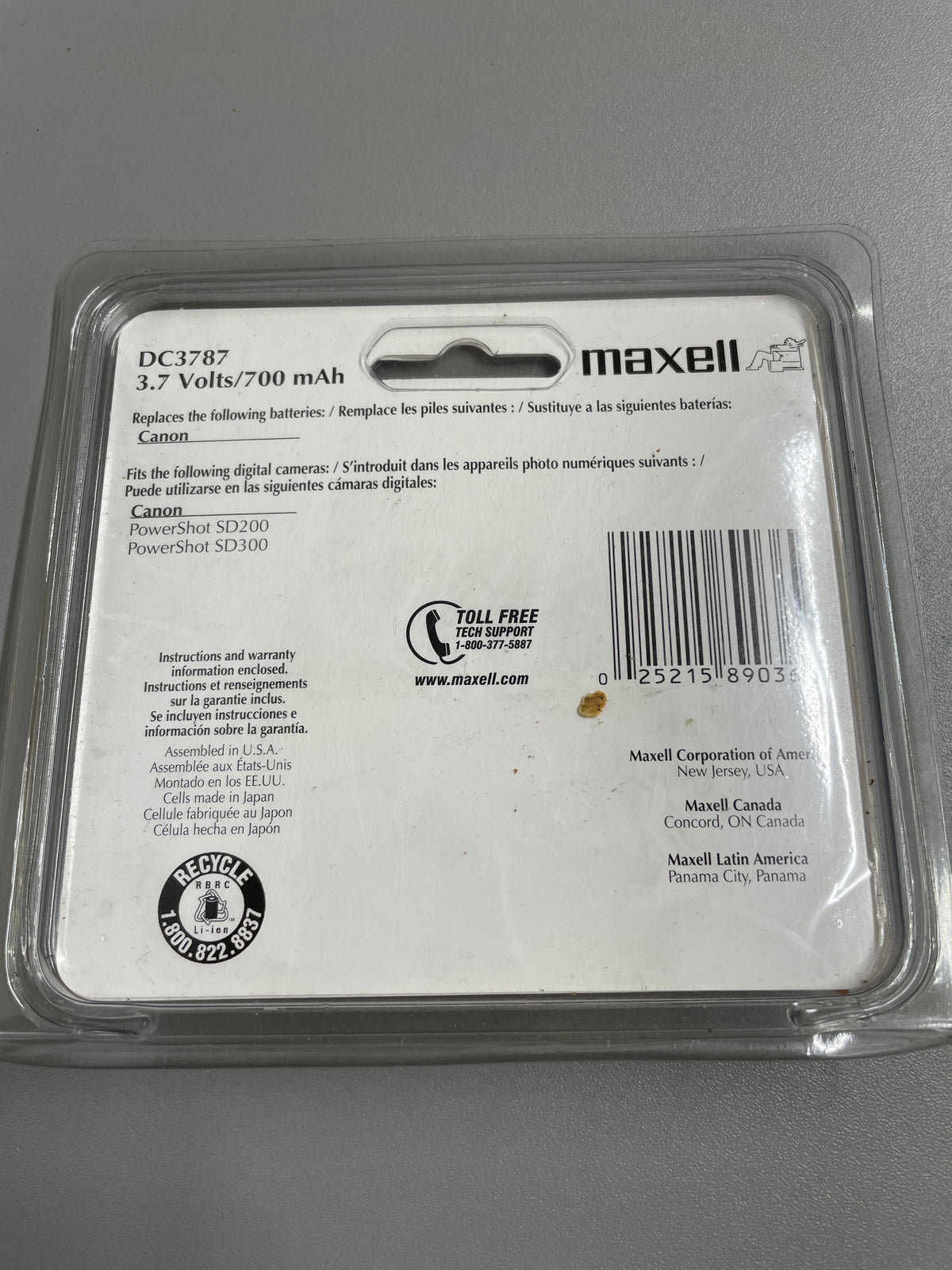 Maxwell Batteries - Replacement Battery For Canon Powershot SD200/SD300