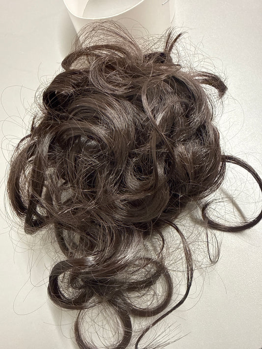 Brown Clip On Bun Hair Piece