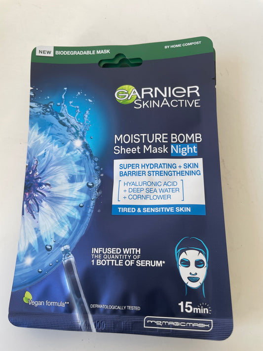 Garnier - Moisture Bomb Sheet Mask Blue Night