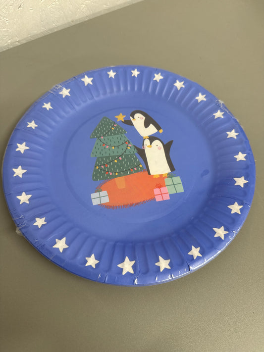 12 pack Christmas paper plates
