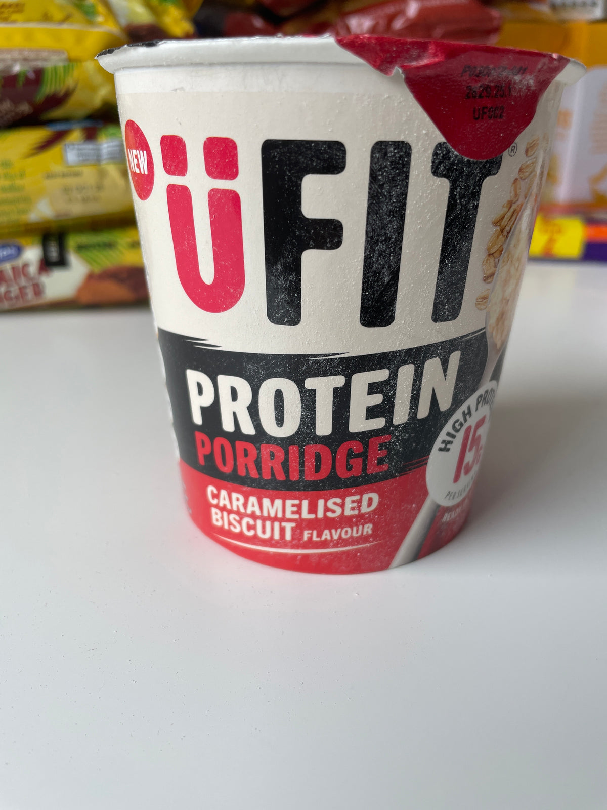 Ufit Protein Porridge Pot - Caramelised biscuit