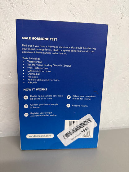 Randox Health - Male Hormone Testing Kit