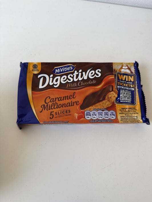Mcvities digestives caramel millionaire (5 slices)