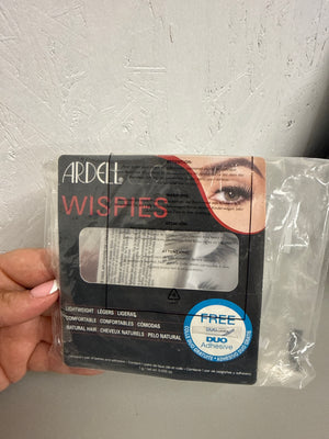 Ardell Wispies Lashes Black - With Duo Glue