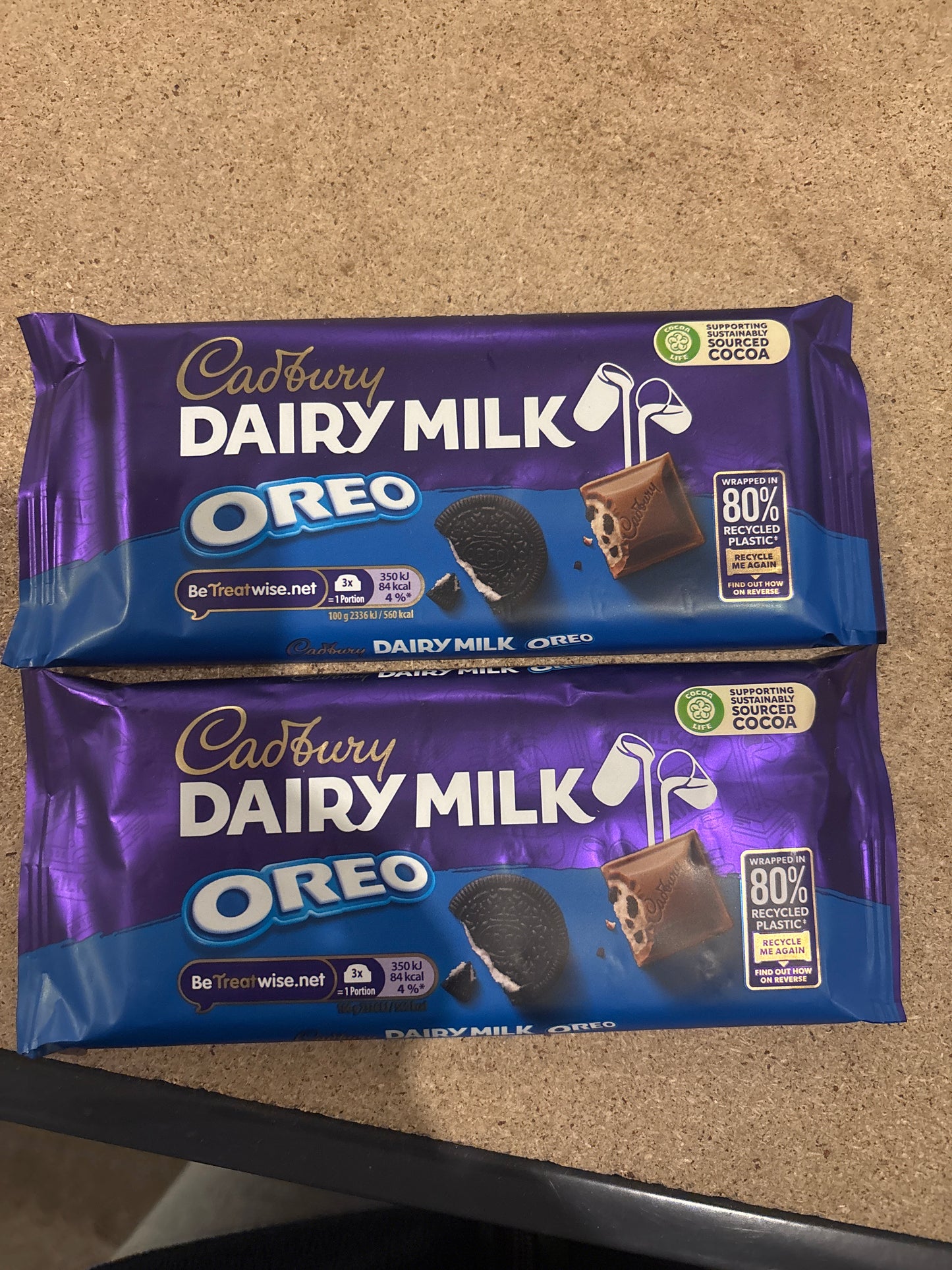 2 x Dairy Milk Oreo 120g