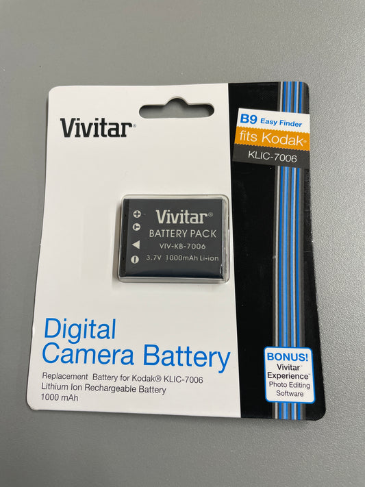 Vivitar - Digital Camera Battery - Replacement Battery For Kodak KLIC-7006